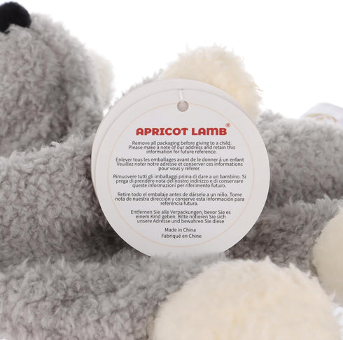 Apricot Lamb Stuffed Animals Security Blanket Gray Koala Infant Nursery Character Blanket Luxury Snuggler Plush(Gray Koala, 10 Inches)...