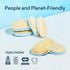 BLUELAND Scrub Sponge - 3 Pack of Dual-Sided Loofah Dish Sponges - Plastic-Free, Plant-Based Kitchen Sponge, Scrubbing Power without Scratching...