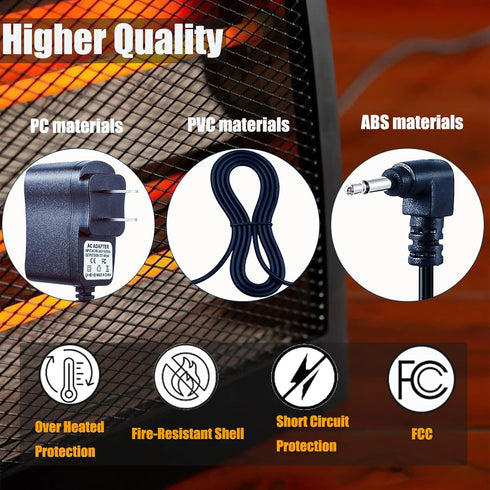 DC AC Power Adapter for Mr Heater MH18B Big Buddy & Tough Buddy Heater 6 Volt US Compatible with mr heater parts F274865 F274830 MH18BRV...