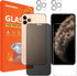 [1+1+2Pack for iPhone 11 Pro 5.8inch Transparent Screen Protector 1Pack + Privacy Screen Protector 1Pack + Camera Lens Protector 2Pack, Tempered G...