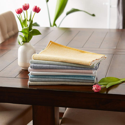 DII Eco-Friendly Fine Ribbed Collection Table Runner, 13x72, Storm Blue...