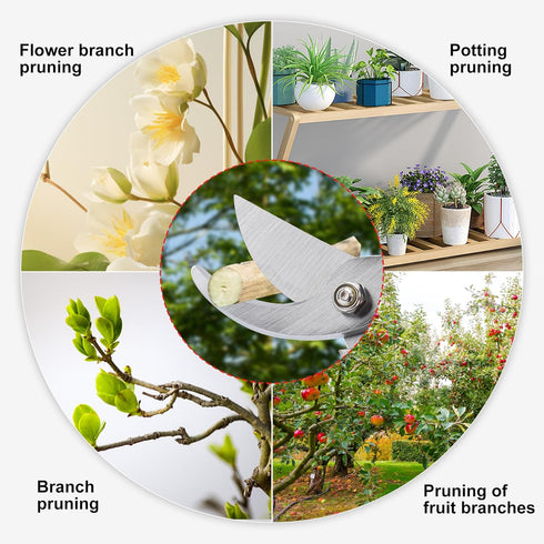 Pruning Shears for Gardening, Gardening Shears Heavy Duty, Cutting Shears Garden,Hedge Clippers, Rose Pruning Shears, Hand Clippers Gardening, Cli...