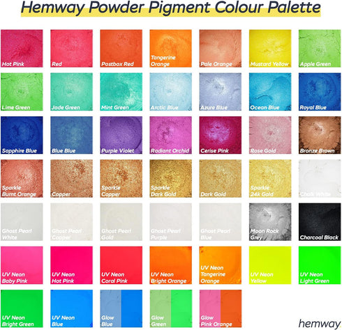 Hemway Pigment Powder Colour Luxury Ultra-Sparkle Dye Metallic Pigments for Epoxy Resin, Polyurethane Paint - 50g / 1.75oz - Metallic Royal Blue...