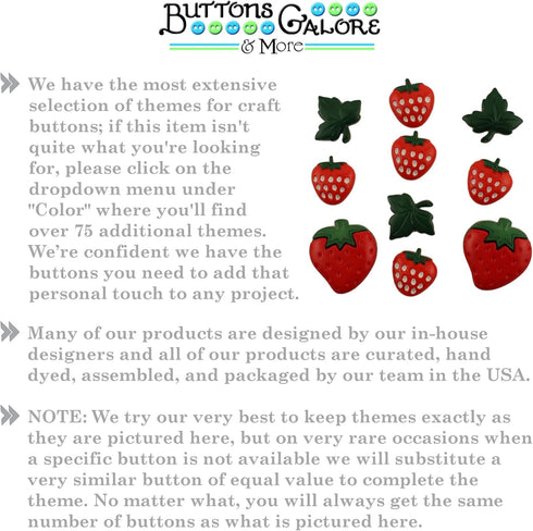 Buttons Galore and More Collection of Novelty Buttons and Embellishments Based on A Variety of Themes, Holidays, and Seasons for DIY Crafts, Scrap...