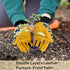 Leather Tough Cowhide Work Gardening Gloves for Women Thorn Proof, Working Gloves for Weeding, Digging, Planting, Gardening Gifts for Women, Size ...