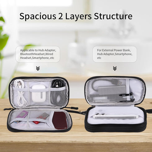 Travel Cable Organizer,Electronics Accessories Organizer Bag,Electronic Organizer Travel Universal Cable Organizer Electronics Accessories Bag for...