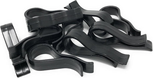 Strut Clip - Grid Towels Scarf Hanger Pant Plastic Jet Clips Garment Shirt Coat Sweater Trousers Secured Gripper Dress Pack (100 Black)...
