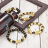 Udalyn 4 Pcs Feng Shui Black Obsidian Wealth Bracelet for Men Women Good Luck Charms Bead Bracelets Attract Wealth Money Adjustable Mens Pixiu Bra...