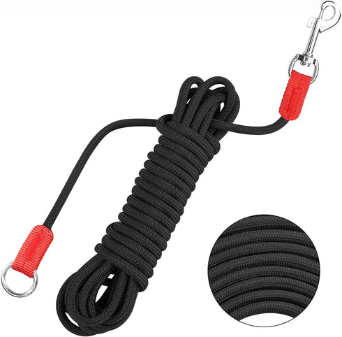 YAODHAOD Long Rope Dog Leash for Dog Training Leash,9.8FT/12.4FT/32.8FT Threads Check Cord Dog Leash,Pet Training Tracking Line Leash for Outside,...
