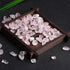 JOHOUSE Rose Quartz Crystals, 1lb Pink Crushed Rose Quartz Chips Bulk Tumbled Stones Irregular Shaped Succulent Pebbles Decorative Rocks for Aquar...