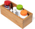 Lipper International Bamboo Utensil Holder Storage Box for Cooking Tools, Makeup, or Office Supplies, 4" x 9 1/4" x 3"...