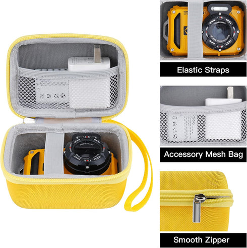 Waterproof Camera Case Compatible with Kodak PIXPRO WPZ2 - Provides Rugged Protection.(Case Only) (Yellow)...