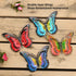 JETEXIM Metal Butterfly Wall Decor - 6.5'' 3d Butterfly Wall Accents, Fence Floral Wall Art For Home Yard Garden Patio Outdoor, Painted Double-lay...