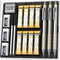 Nicpro Blocky Gear 0.9 mm Mechanical Pencils Set in Case, 3 Pack Metal Pencil 8 Tube with Lead Refills 0.9mm (HB 2B), 3 Erasers for Professional &...
