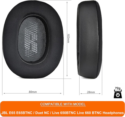 Live 650 BTNC E65BTNC Cooling Gel Ear Pads defean Replacement Cushions Compatible with JBL E65 E65BTNC / Duet NC/Live 650BTNC Live 660 BTNC Headph...