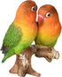 Hi-Line Gift Ltd Parrots on Branch Statue, Orange...
