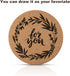 Boao 6 Pcs 6 Inch Round Absorbent Cork Coasters Wooden Cork Plant Coasters for Home, Drinks Coffee Table Dining Wooden Table Desk...