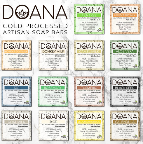 Rice Soap Bar - Now with SHEA BUTTER - Vegan With Olive Oil and Coconut Oil, Palm Oil Free, Moisturizing, Brightening Bath Wash for All Skin (Pack...