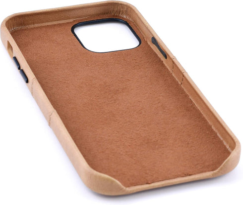 Dockem Wallet Case for iPhone 12 & iPhone 12 Pro: Built-in Metal Plate for Magnetic Mounting & 2 Credit Card Holders: 6.1" Exec M2, Smooth Synthet...
