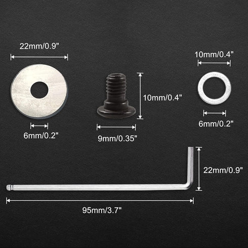 Mosaic Tile Cutter Replacement Wheel Tungsten Carbide Cutter Scoring Wheel Accessories Parts Cutting Wheel With Washers Screw Hex Wrench For Wheel...