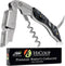 Hicoup Wine Opener - Professional Corkscrews for Wine Bottles w/Foil Cutter and Cap Remover - Manual Wine Key for Servers, Waiters, Bartenders and...