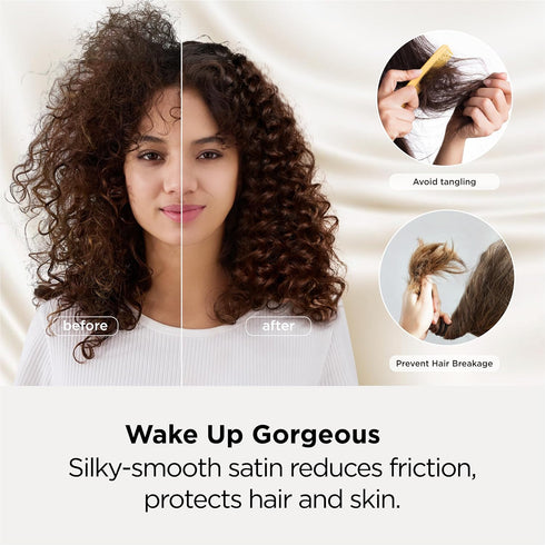 Bedsure Satin Pillowcase for Hair and Skin Queen - Black Silky Pillowcase 2 Pack with Envelope Closure, Similar to Silk Pillow Cases, Gifts for Wo...