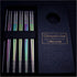Reusable Chopsticks - Extra Long 9" - 5 Pairs per Pack - Made of Food-Safe Stainless Steel - Holographic Design - Asian Dining Utensils for Home K...