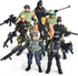 8-Pack Military Toy Soldiers Action Figures Playset, US Army Men and SWAT Team with Military Weapons Accessories for Kids Boys Girls...