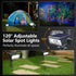 Toodour Solar Spot Lights Outdoor, 2 Pack Solar Lights Outdoor with 2 Modes, Waterproof Solar Powered Flood Lights Landscape Lighting for Yard Gar...