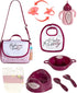 Fash N Kolor - Complete Baby Doll Changing Travel Diaper Bag with Baby Doll Accessories Set -Including 2 Magic Bottles, Pacifier, Pamper and lot m...
