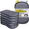 Fresh Large Professional Microfiber Scrub-N-Wipe Sponge Pads, Fabric Treated with SILVADUR Advanced Odor Control Technology and Charcoal-Infused F...