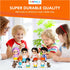 FUNERICA Dollhouse People Figures Playset - Adorable Dollhouse Family Members with Pets, Doctor, and Nurse. Little People Figures Doll House Acces...