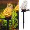 Dazzle Bright Owl Figure Solar LED Lights, Resin Garden Waterproof Decorations with Stake for Outdoor Yard Pathway Outside Patio Lawn Decor to Sca...