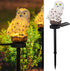 Dazzle Bright Owl Figure Solar LED Lights, Resin Garden Waterproof Decorations with Stake for Outdoor Yard Pathway Outside Patio Lawn Decor to Sca...