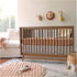 Crane Baby Soft Cotton Crib Mattress Sheet, Fitted Sheet for Cribs and Toddler Beds, Copper Dash, 28”w x 52”h x 9”d...