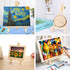 Dolicer Wooden Easel Stand, 1 Pack 9.5" Adjustable Tabletop Easels, Wood Small Easels for Painting Canvas, Portable Art Easel for Kids Adults Arti...