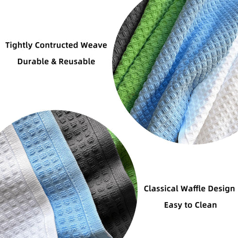 Cotton Dishcloths Set for Home and Kitchen Cleaning - 12x12 Inches Pack of 6- Dish Cloths,Dish Towels,Dish Rags - with Hanging Loop - 100% Cotton,...