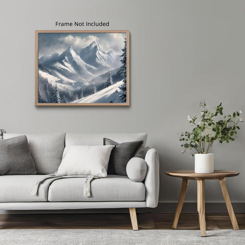 Posterizer 1 pcs-snowy winter scene of trees and nature 6-Landscape & Nature Art-GIft for Men Women Teens-Living Room Bedroom Decor- unframed wall...