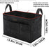Storage Tool Case, 13.8 x 7.8 x 7.8 Inches, Rectangular Waxed Canvas Fabric Collapsible Tool Bag with Handles for Tools,Wrench Set,Screwdrivers (B...