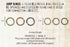 Tim Holtz Idea-Ology Fasteners Jump Rings 0.31 and 0.37 inches Antique Nickel, Brass and Copper, 1-Pack with 75 Pieces per Pack, Bundled with Arts...