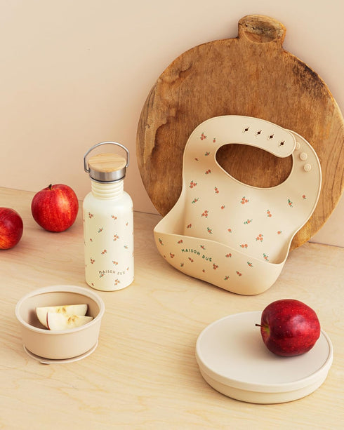 Silicone Baby Bib Adjustable Fit & Waterproof - Baby & Toddler Feeding Bib - Maison Rue Boat Print...