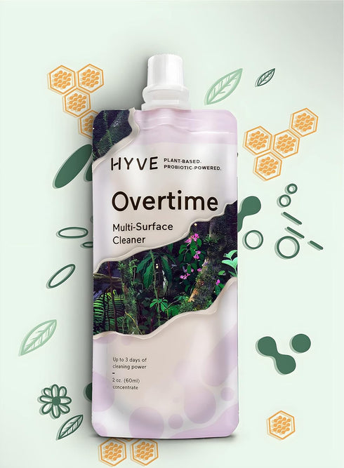 Hyve Overtime Multi Surface Cleaner, Lavender & Bergamot, 2 Fluid Ounces Concentrate...
