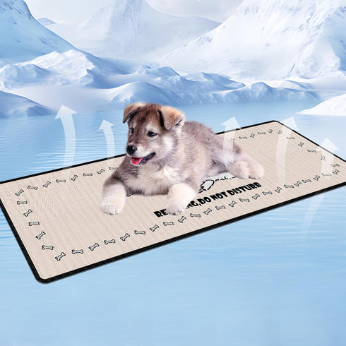 Pet Cooling Mat Cat Dog Cushion Pad Summer Cool Down Comfortable Soft for Pets and Adults Washable, Hair Resistant, Stain Proof,Large?16"x47"?, Re...