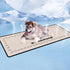 Pet Cooling Mat Cat Dog Cushion Pad Summer Cool Down Comfortable Soft for Pets and Adults Washable, Hair Resistant, Stain Proof,Large?16"x47"?, Re...