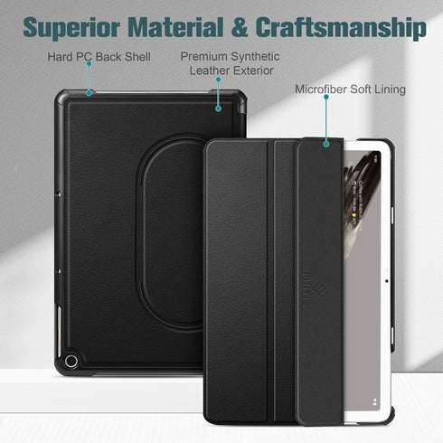 Fintie Slim Case for Google Pixel Tablet 11 Inch 2023, Ultra Thin Lightweight Hard Back Shell Tri-Fold Stand Protective Cover for Google Pixel Tab...