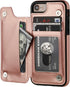 ONETOP for iPhone SE(2022) iPhone SE(2020) iPhone 7/8 Wallet Case with Card Holder, Premium PU Leather Kickstand Card Slots, Double Magnetic Clasp...