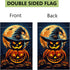 Halloween Garden Flag, 12x18 Inch Double Sided Burlap, Halloween Jack O Lantern Garden Flag, Holiday Outdoor House Decoration?Lawn Flag Yard Flag?...
