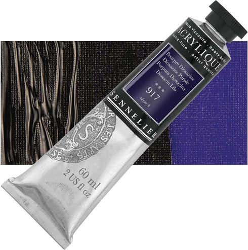 Sennelier Extra-Fine Artists' Acrylic, 60ml, Dioxazine Purple S4, 2.02 Fl Oz (Pack of 1)...