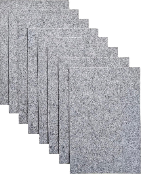 Jtnohx Stiff Felt, 2mm Thick Felt Sheets for Crafts, 8"x12" Hard Felt Fabric Squares for DIY Projects (Grey Color)...
