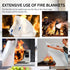 Fire Blanket, Fire Retardant Blanket,Emergency Fire Blanket for Kitchen, Home, School, Fireplace, Grill, Car, Office and Warehouse. CE Certified. ...
